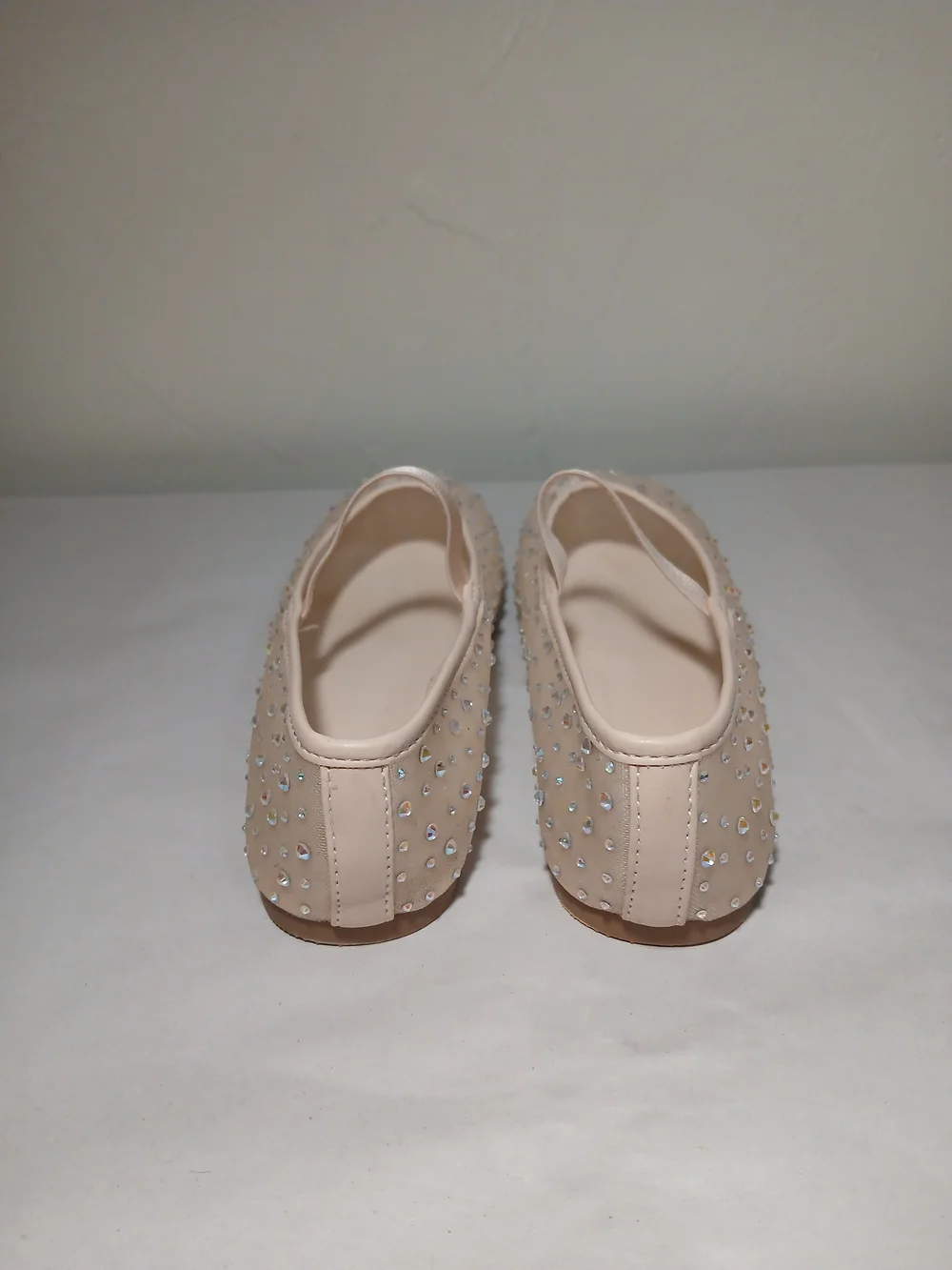 Madden NYC Girls' Pink Embellished Mary Jane Ballet Flats Dress Shoes Sz. 1